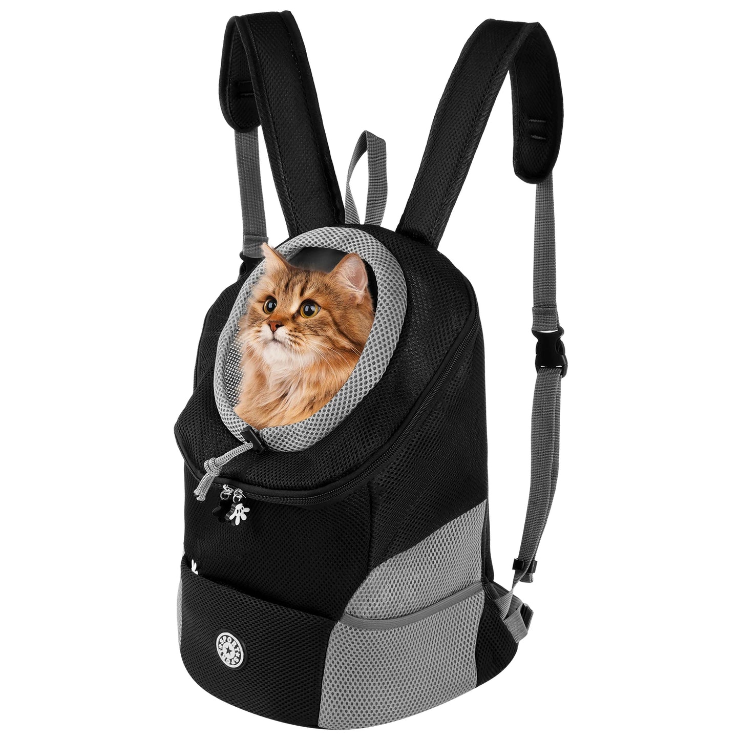 Pet Cat Carrier Backpack Breathable Oxford Cloth Portable Travel Puppy Dog Transport High-capacity Improve Air Circulation