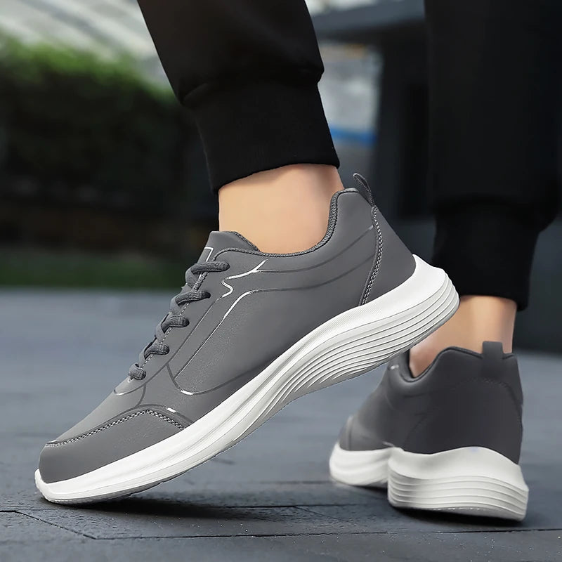 2024 New Sneakers Men Casual Shoes Comfotable Lightweight Men High Quality Running Shoes Outdoor Waterproof Leather Sport Shoes