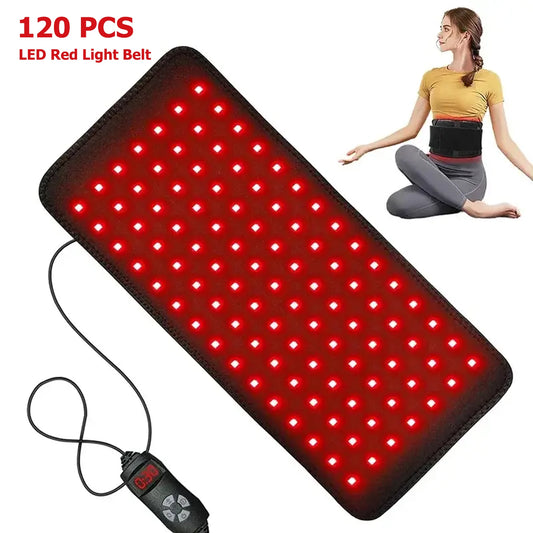 Red Infrared Light Therapy Pad LED Beauty Devices for Face and Body Back Knee Hands Feet Relief Portable 660nm 850nm Heat Pad