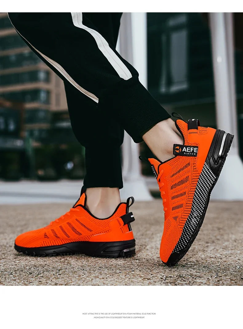 YRZL Men Casual Sport Shoes Breathable Lightweight Sneakers Outdoor Mesh Running Shoes Athletic Jogging Tenis Walking Shoes Man