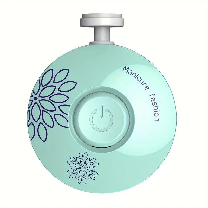 Baby Electric Nail Trimmer 6 Replaceable Heads Gentle Newborn Care Safe Quiet Nail File for Infant Toddler Soft Grinding
