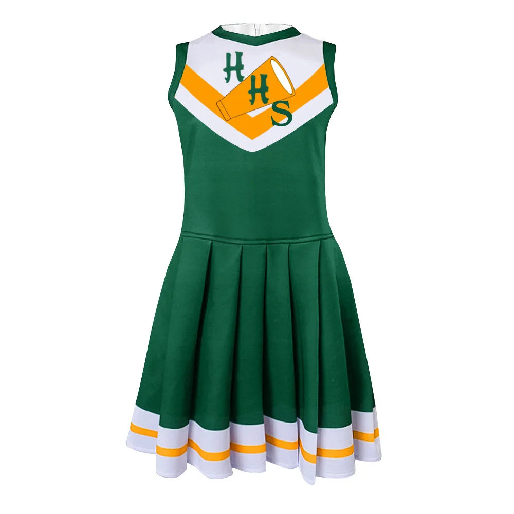 Stranger Uniform Sleeveless Costume Halloween Chrissy Cunningham Cheerleader Cosplay Hawkins High School Costume Dress