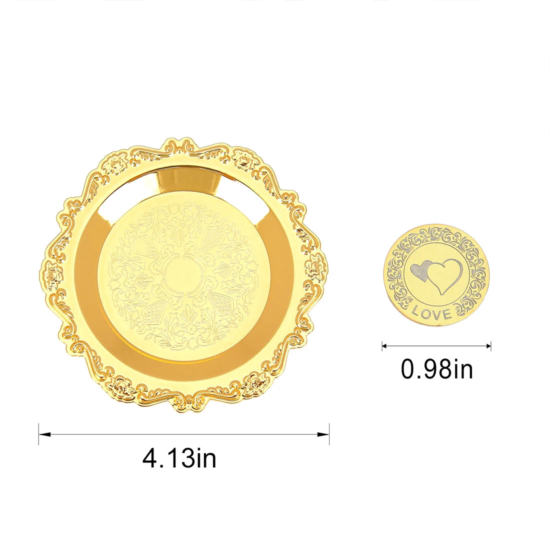 Custom Wedding Arras with Round Plate Matrimony Ceremony Arras De Boda Gift Set Mexican Wedding Accessories for Ceremony