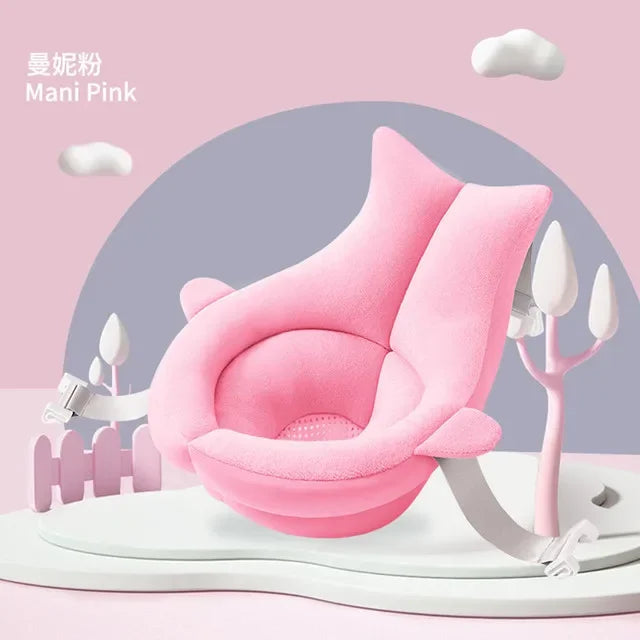 Baby Bath Seat Support Mat Shower Safety Tub Pad Newborn Bathtub Recliner Infant Anti-Slip Soft Comfort Body Cushion Baby Stuff
