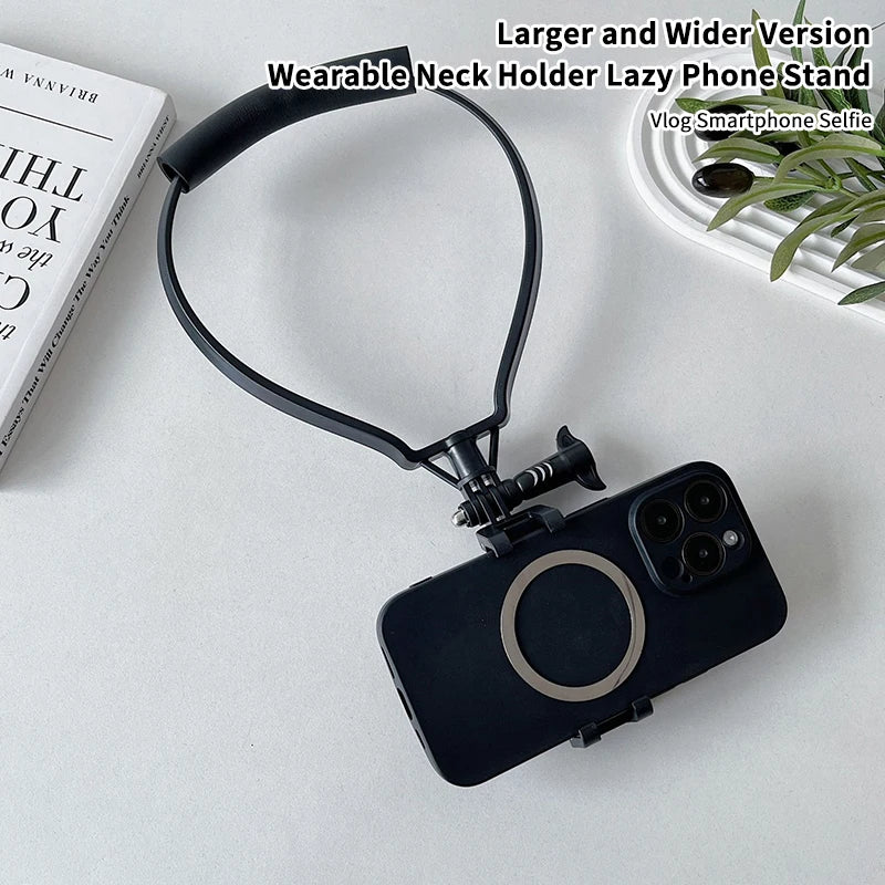 Neck Holder Lazy Phone Stand For  16 15 14 13 Pro Max   Outdoor First Angle Vlog Recording Selfie Bracket