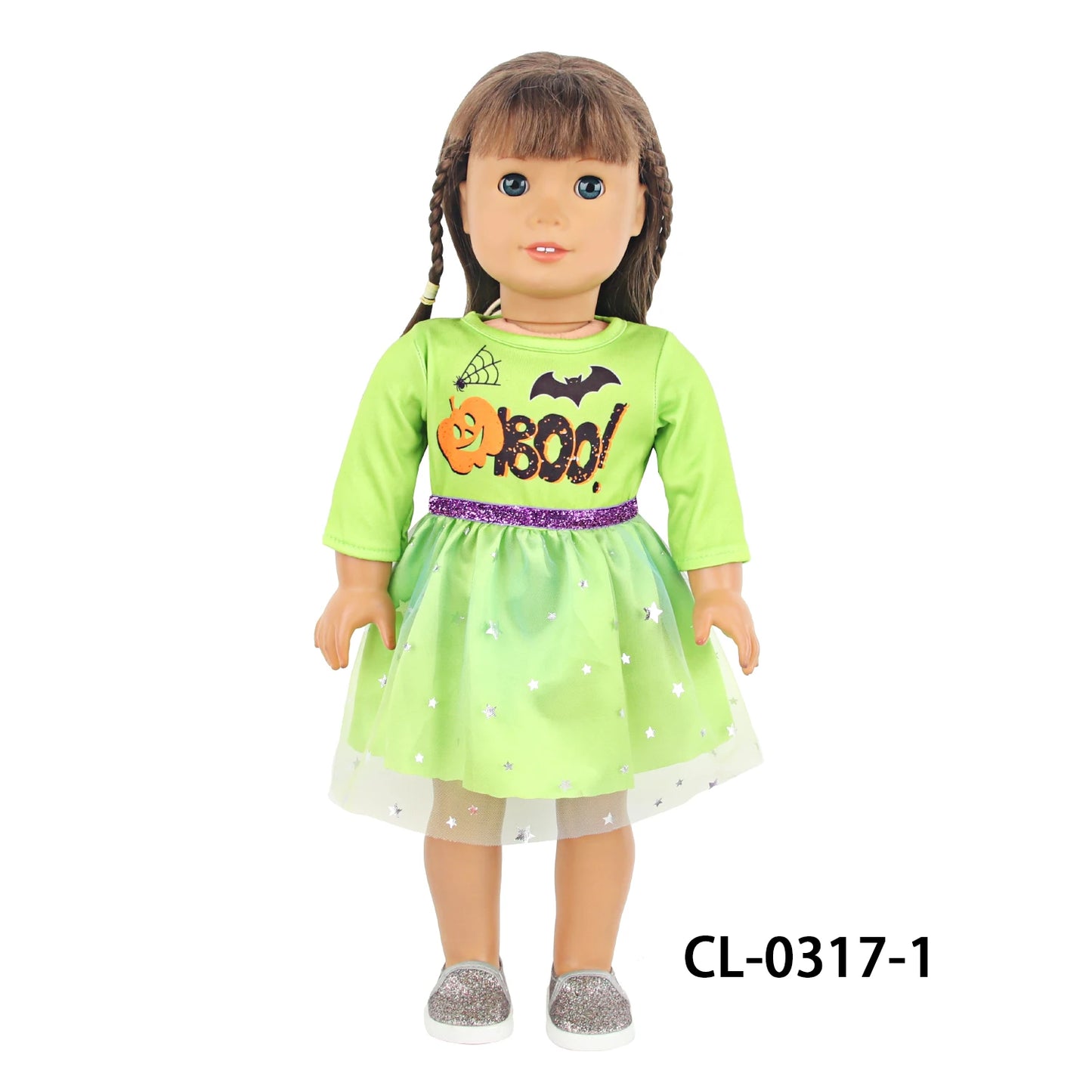 Halloween Doll Clothes Festival Pumpkin, Skeleton Costumes For 18 Inch American&43cm Baby New Born,OG,Life Girl Doll Accessories