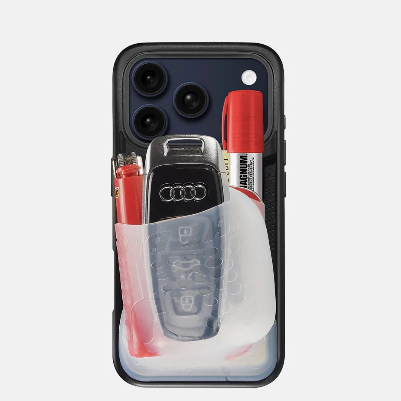 HOT Ninja Labs Solid Color Soft Large Capacity INS Pocket Case For iPhone 16 15 14 13 12 17 Pro Max Liquid Silicone Wallet Cover