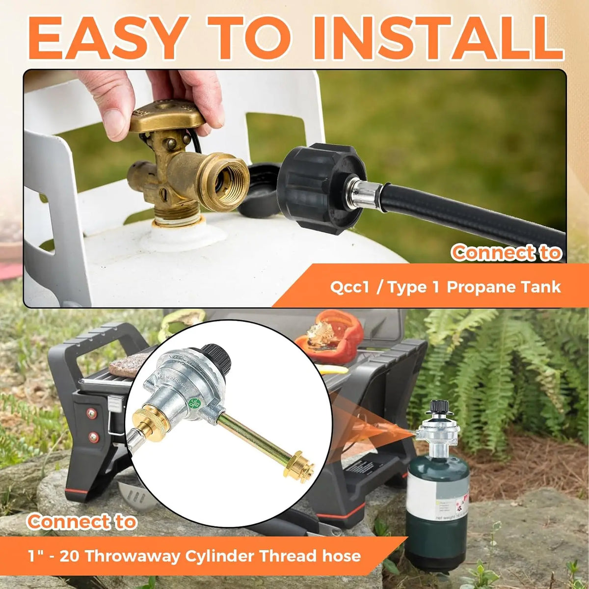 29102349 Grill Regulator Control Valve Compatible with Charbroil Grill2Go X200 Portable TRU - Infrared Liquid Propane Gas Grill