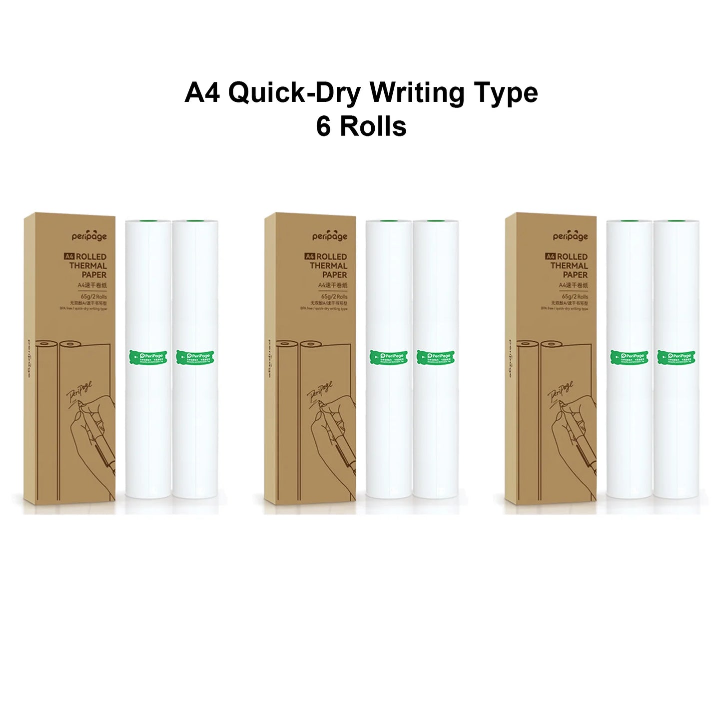 A4 Thermal Printer Paper PeriPage 100 Pages Folded for Long-lasting and Quick Dry for Oil/water proof Paper BPA Free Clear Print