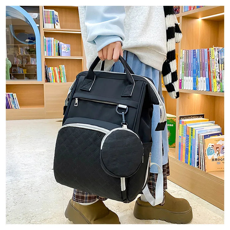 Diaper Bag Backpack Baby Essentials Travel Tote Multifunction Waterproof with Changing Station Pad Stroller Straps Big for Mommy