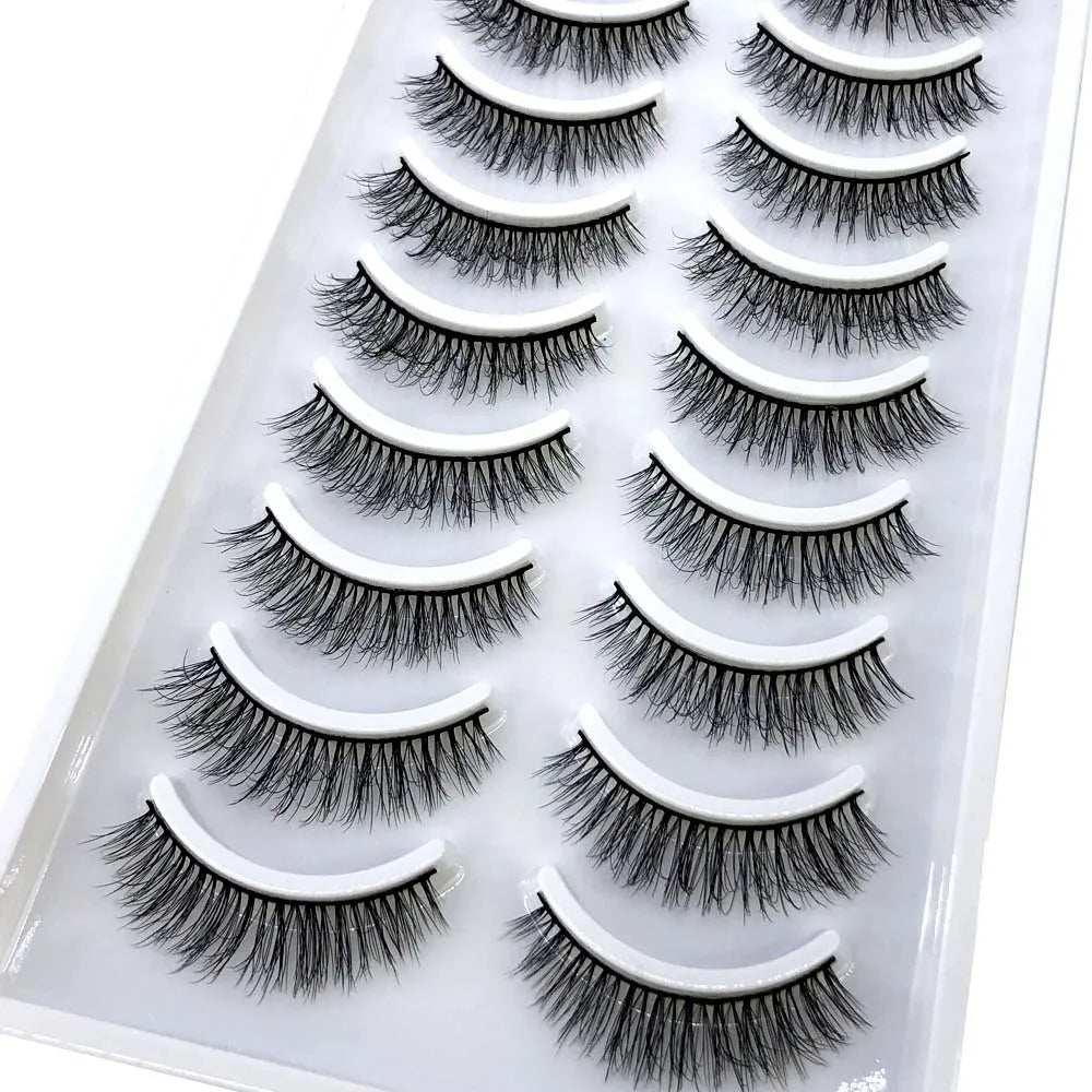 33 Style 10/50/100 Boxes 10Pairs Natural 3D Mink False Eyelashes Makeup Fake Eye Lashes Faux Cils Make Up Beauty Tools Wholesale