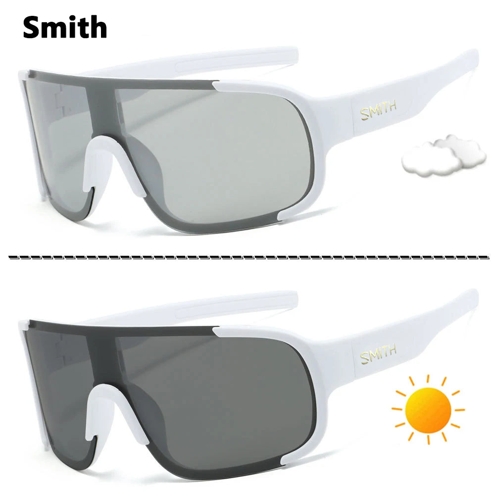 Smith Dual-purpose dual-purpose color-changing cycling glasses.Baseball Outdoor SportsRunning Marathons Cycling Goggles Gear