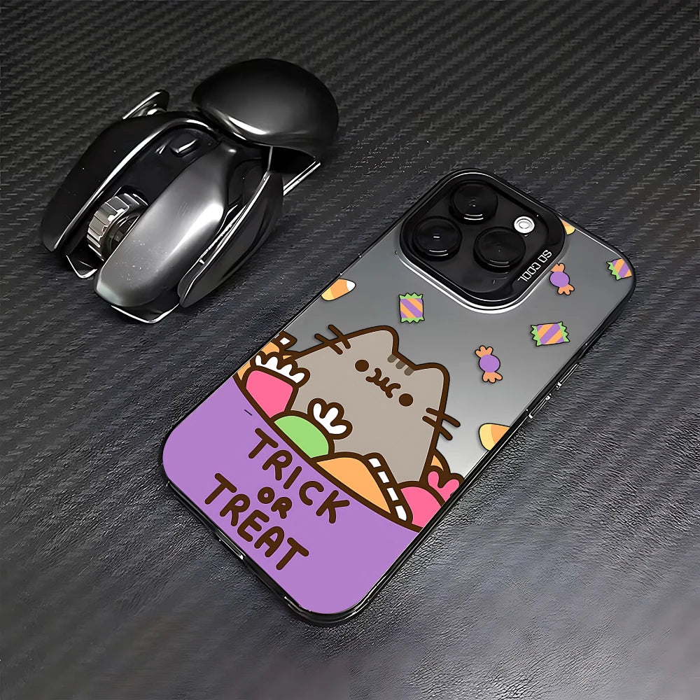 Cute P-Pusheens Phone Case For iPhone 17 16e 16 15 14 13 12 11 mini Pro Max X XR XSMAX 8 7 Air Plus Anti Fall Matte Back Cover
