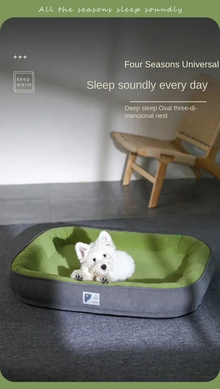 Pet Dog Bed Sofa Cat Warm Soft and Comfortable Sleeping Bed with Non-slip Design Portable Detachable Washable Pet Dog Bed Sofa