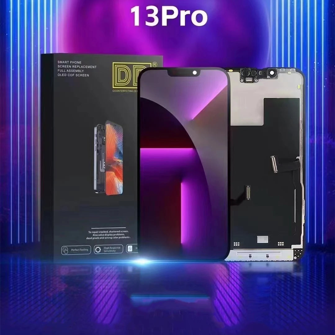 High Quality 120HZ RJ Soft OLED For iPhone 17 Pro Max 17PM LCD Display 3D Touch LCD Screen Digitizer RJ  Assembly Replacement