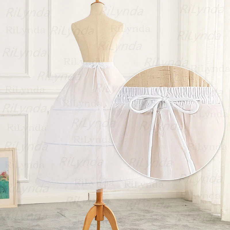 New Arrival 3 Hopps Ball Gown Petticoat Underskirt Wedding Bridal Dress Jupon Mariage Halka Rockabilly With Tulle