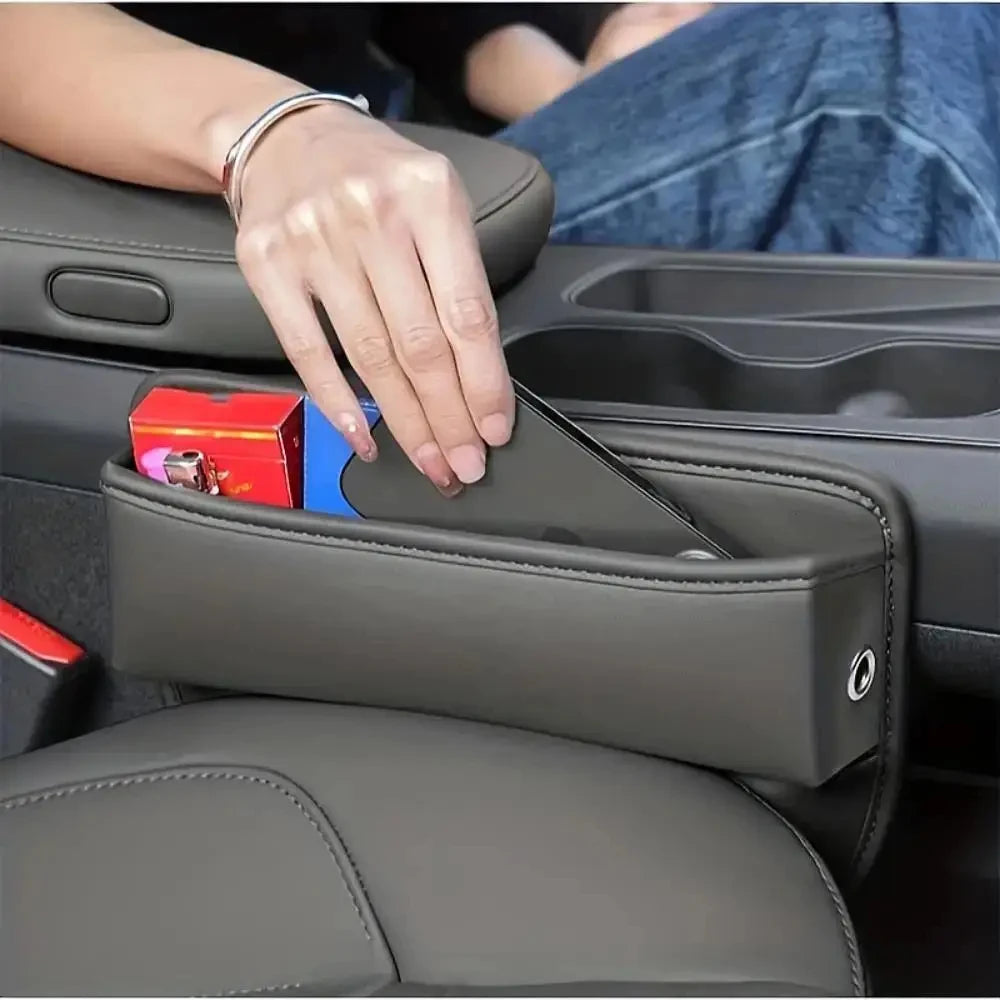 1 pair Universal Car Seat Gap Organizer Auto Console Side Pocket Seat Crevice Storage Box Interior Accessory