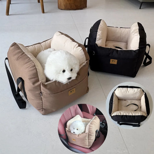 Pet Dog Car Seat Cover Safety Waterproof Puppy Nest Mat Cat Carrier Soft Comfort Travel Dog Car Seat Bed Washable Pet Carrier