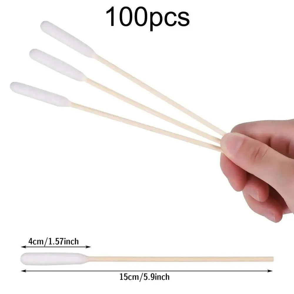 100/300/500Pcs PetEar CottonBuds Animal Cotton Swab Sticks Cotton Buds For Cat Dog Ear Wax Removaltattooclean,Tattooaccessories