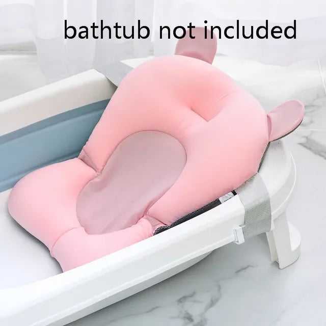 Baby Bath Seat Support Mat Shower Safety Tub Pad Newborn Bathtub Recliner Infant Anti-Slip Soft Comfort Body Cushion Baby Stuff
