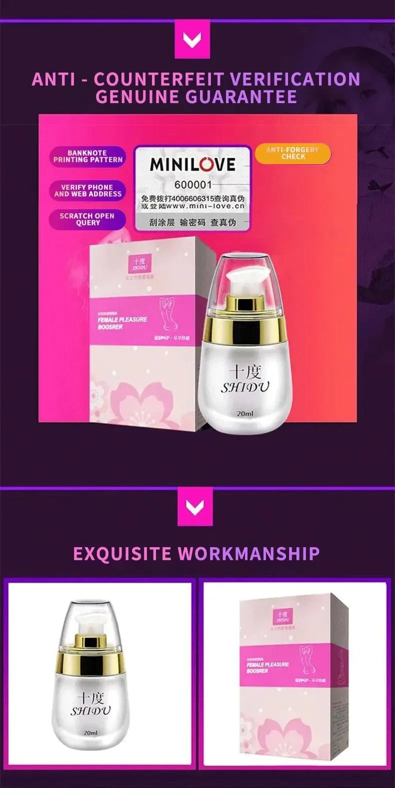Womens Lubricants Orgasm Gel Spray Enhanced Sensation Massage Orgasm Oil 20ml
