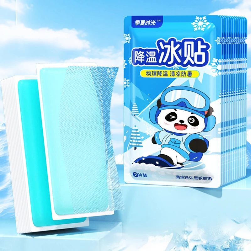 Summer heat dissipation and cooling multi-functional ice patches, adult cooling gel patches relieve fever, pain and discomfort