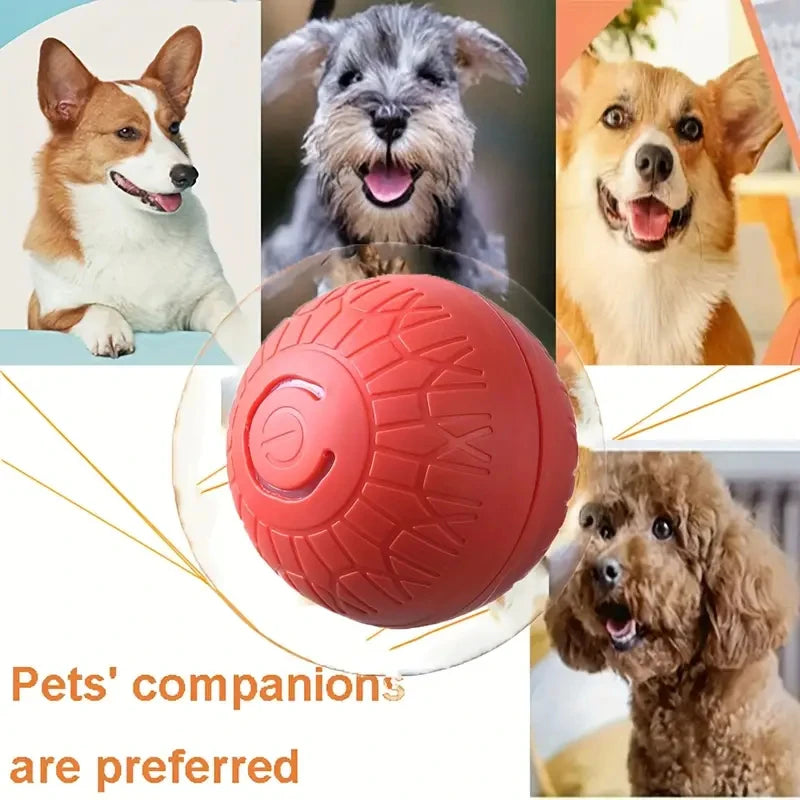 Smart Dog Toy Ball Automatic Interactive Pet Electronic Rolling USB Rechargeable Moving Bouncing for Puppy to Large dog Chew Toy