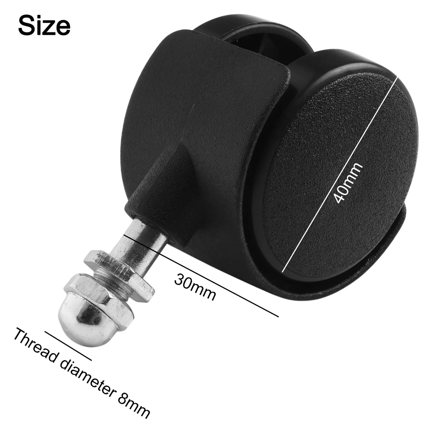 4PCS Casters To Replace Heater Wheels Casters For Midea Electric Oil Heater Electric Heater Mobile Bracket