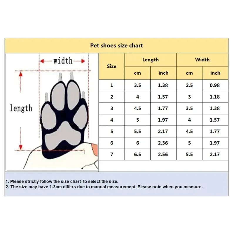 4PCS Dog Shoes Winter Super Warm Cotton Shoes Anti Slip Dog Boots Dogs Paw Protectors Puppy Shoes Pet Product Dog Accessories #