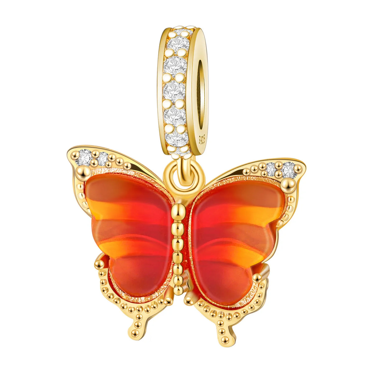 925 Sterling Silver Plated Bee Sunflower Butterfly Charm Pendant Fine Jewelry Women DIY Bracelet Necklace Birthday Party Gift
