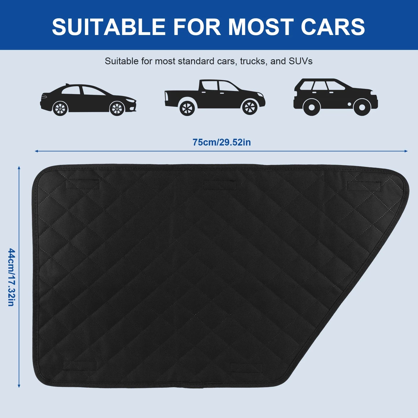 2Pcs Oxford Waterproof Car Door Protector Dog Anti-Scratch Car Interior Cover Washable Car Door Protect Mats for Car Truck & SUV