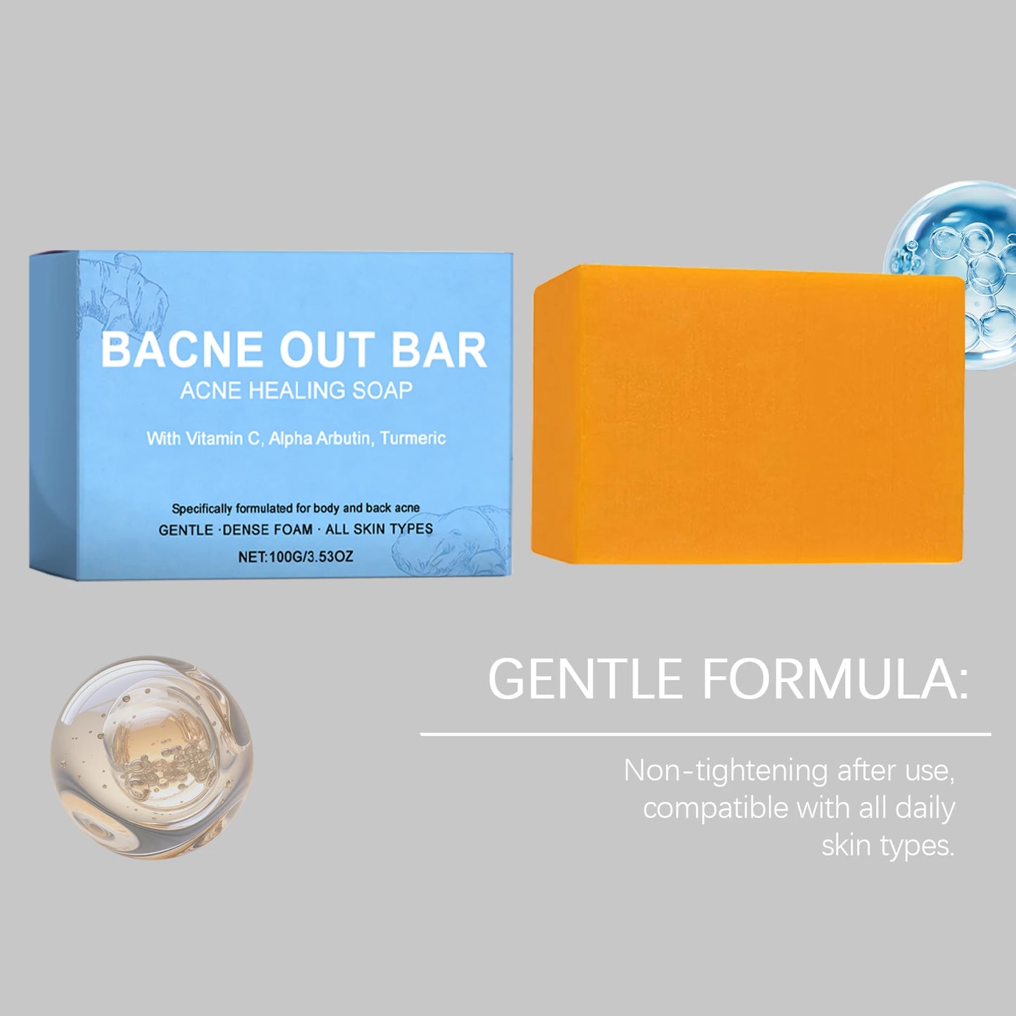Gentle Nourishing Body Bar Soap for Moisturizer Deep Hydration Lock Anti Dryness Skin Nourishment Soothing Redness Stabilizing