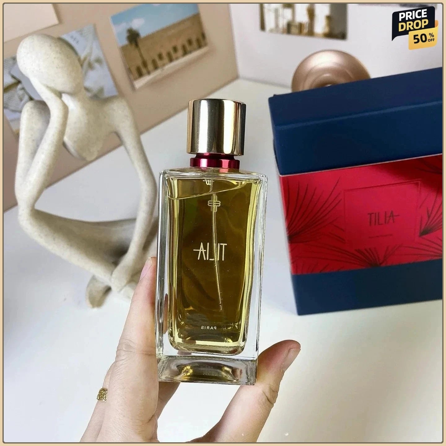 TILIA Perfume 100ml Fresh Green Woody Fragrance Soothing Calming Scent Long Lasting Unisex Cologne for Eau de Toilette Gift Set