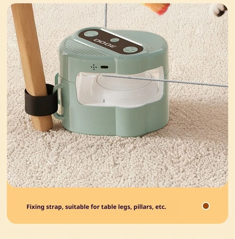 Interactive Cat Toy for Indoor Cats Wheel Exerciser Running Toy Cat Treadmill Remote Control Stimulation Hunting Bird Sound Toy