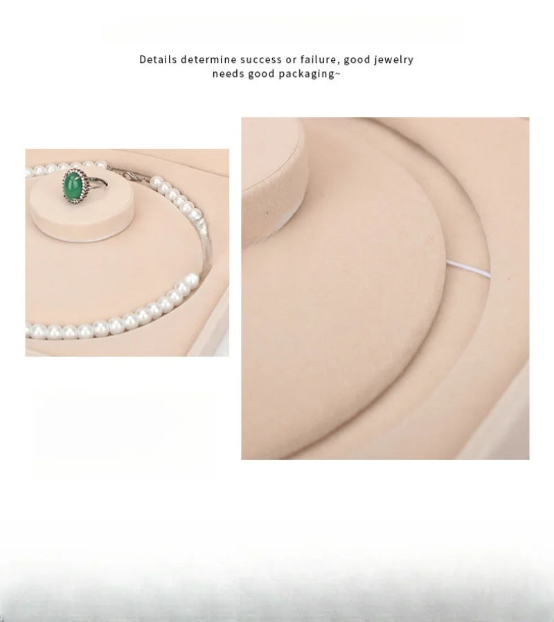 Velvet Jewelry Box Set for Necklace Earrings Storage Organizer Holder Wedding Gift Box Jewelry Packaging Display Case Joyero