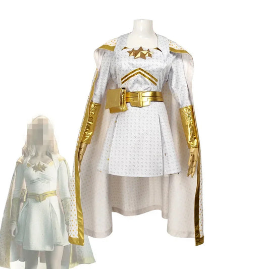 Halloween 2026 Starlight Cosplay Dress Cloak Bag Annie January Stage Costumes Superhero Heroine Combat Uniform Skirt Women Size