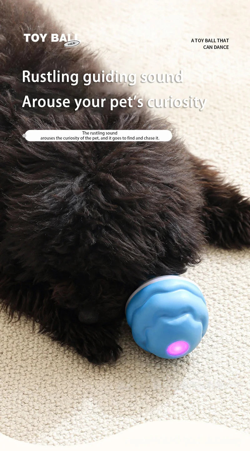 Smart Dog Toy Ball Electronic Interactive Pet Toy Moving Ball Rope USB Automatic Moving Bouncing for Puppy Chew Products