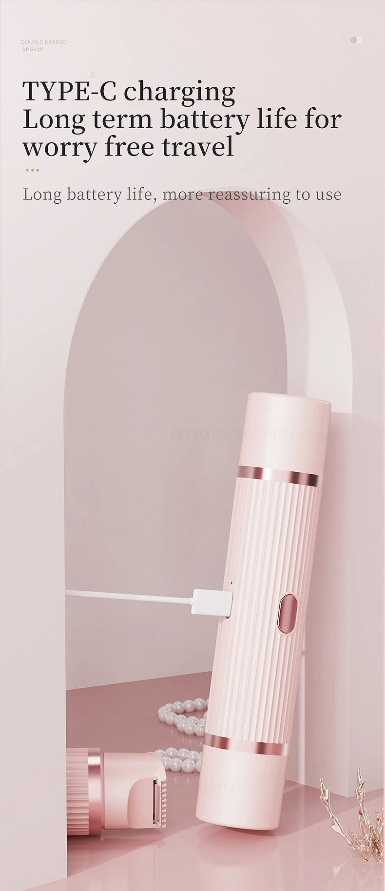 Electric Razor for Woman Bikini Trimmer Body Epilator Women Electric Shaver for Private Area Underarm Legs Facial Hair Removal