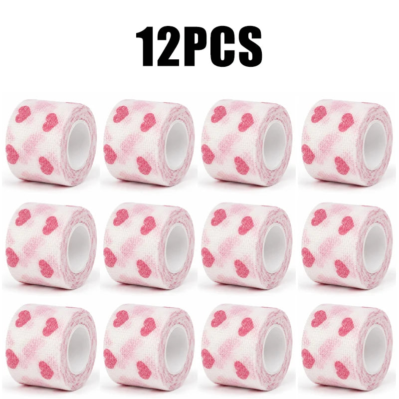 12/6/3pcs Tattoo Grip Cover Wrap Tape Self-Adhesive Breathable Elastic Bandage Waterproof Athletic Bandage Wraps Accessories