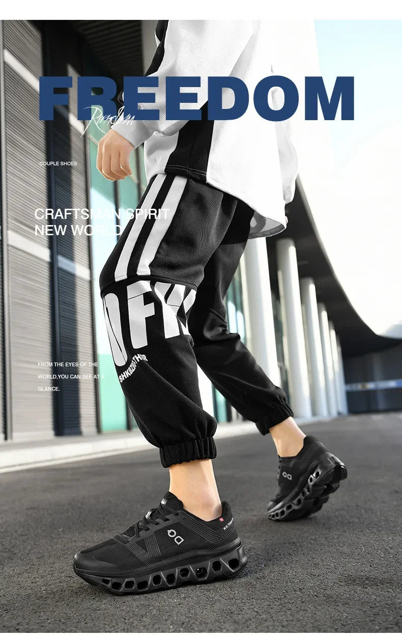 Fashionable Large Size Korean Style Men's Running Shoes Casual Sport Shoes for Teenagers And Students Comfortable Breathable