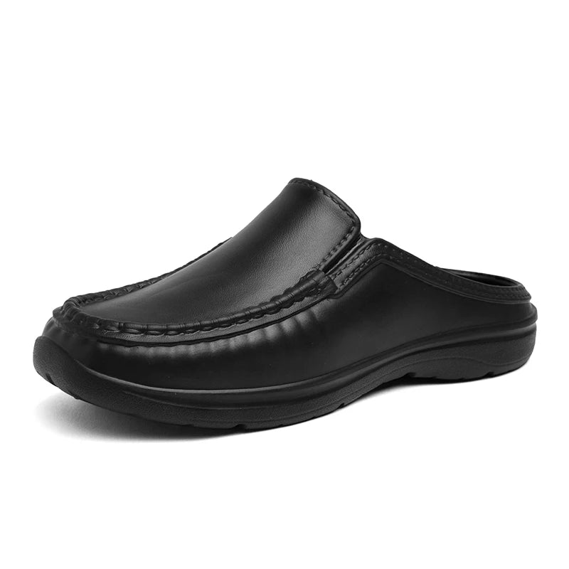 Large Slippers Men's Slip On Driving Shoes Anti slip Durable Chef Shoes Men's Casual Fashion Lightweight Footwear