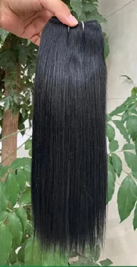 Blice Synthetic Hair Bundles 10-22 Inch Pure Color Yaki Straight Hair Extensions 100g/Piece Mixed Hair Weaving One Bundle Deal