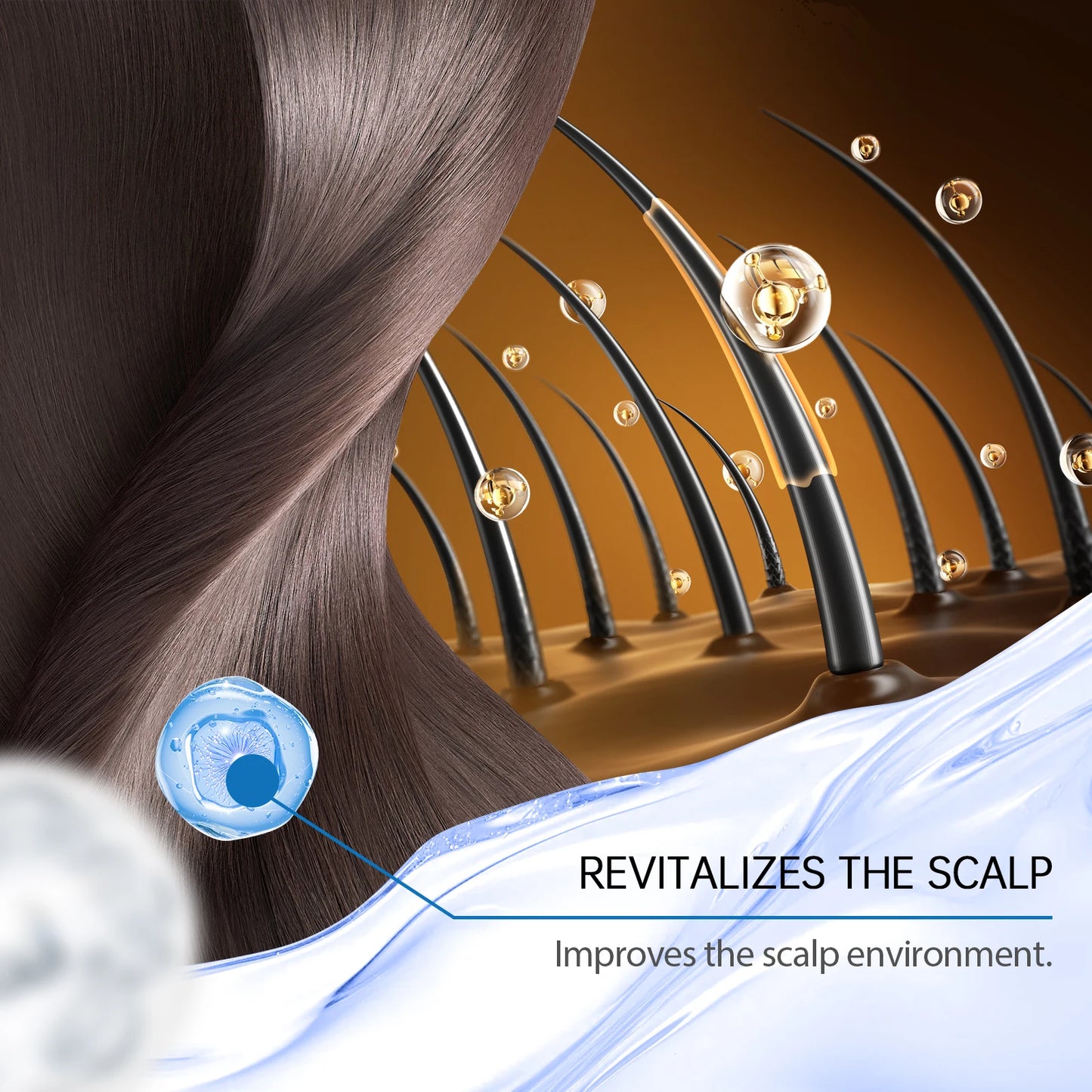 Ginger Hair Growth Oil Nourishing Strengthening Hair Roots Scalp Treatment Hair Loss Serum Moisturizing Hair Care Essence Roller