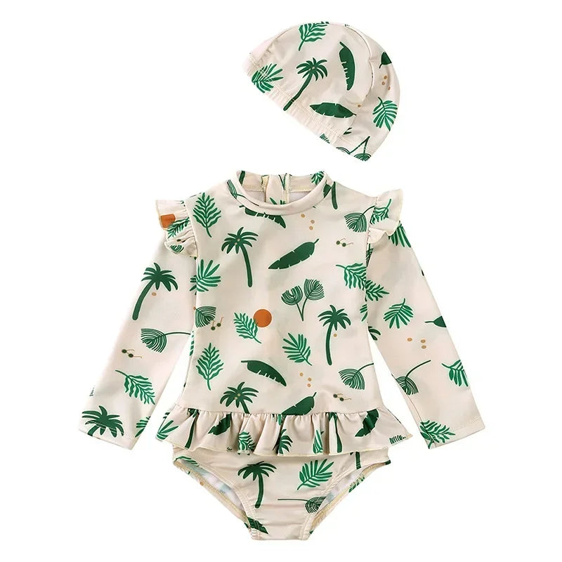 2026 Summer Kids Girls Swim Wears Baby Girl Set Beach Seaside Clothes 9M-8T Sister Swimming Suits Fashion Sunbeach Swimsuit