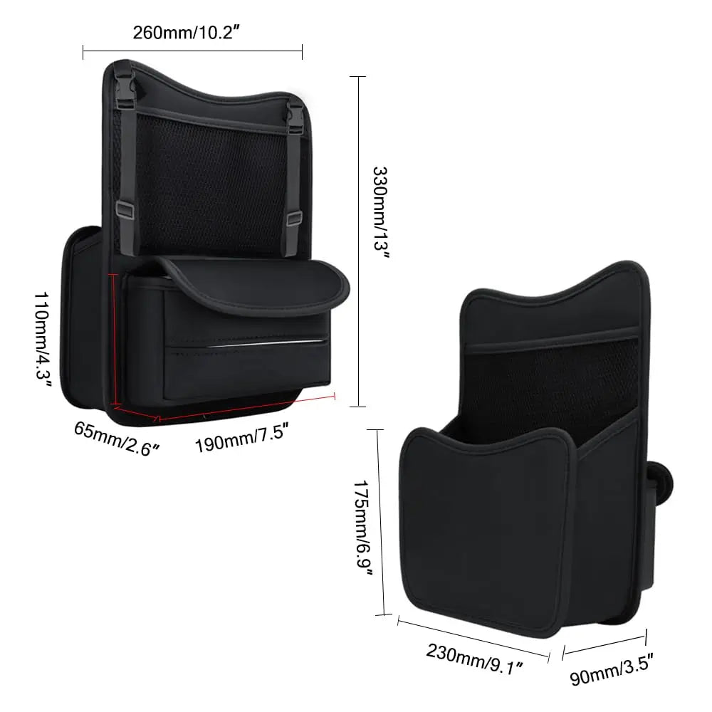 Car Seat Gap Organizer, Multi-Function Storage Bag with Tissue Holder for Vehicle Interior