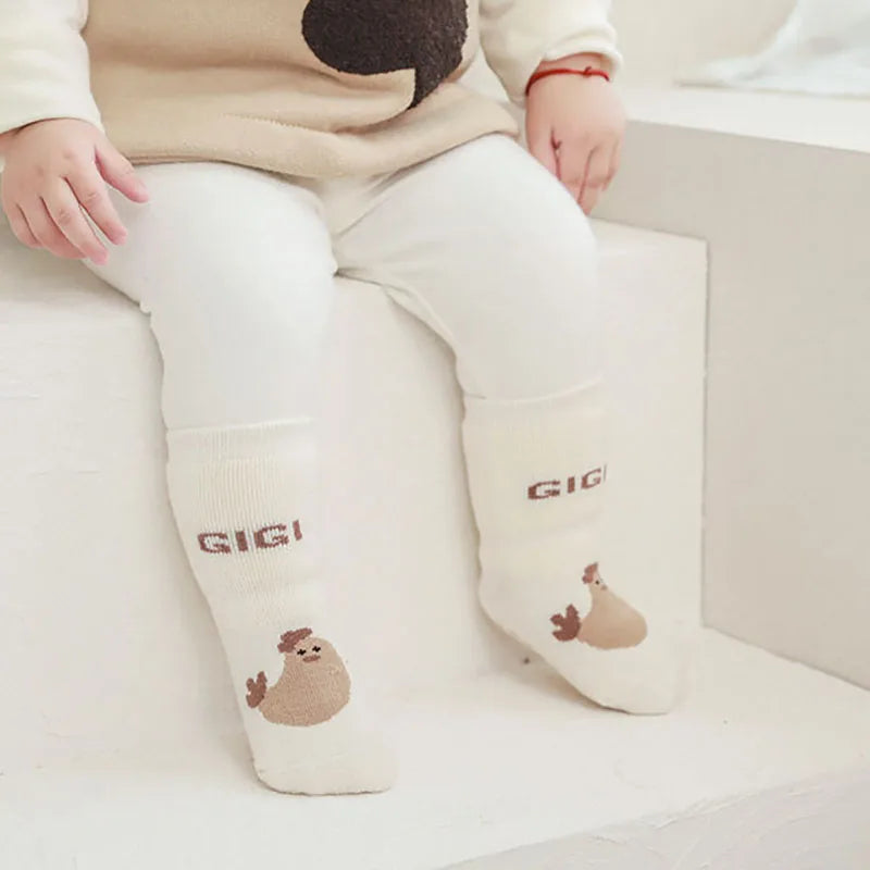 5 Pairs/Lot Autumn Baby Toddler Anti-slip Socks Children's Cartoon Indoor Playing Floor Socks 0-5Y