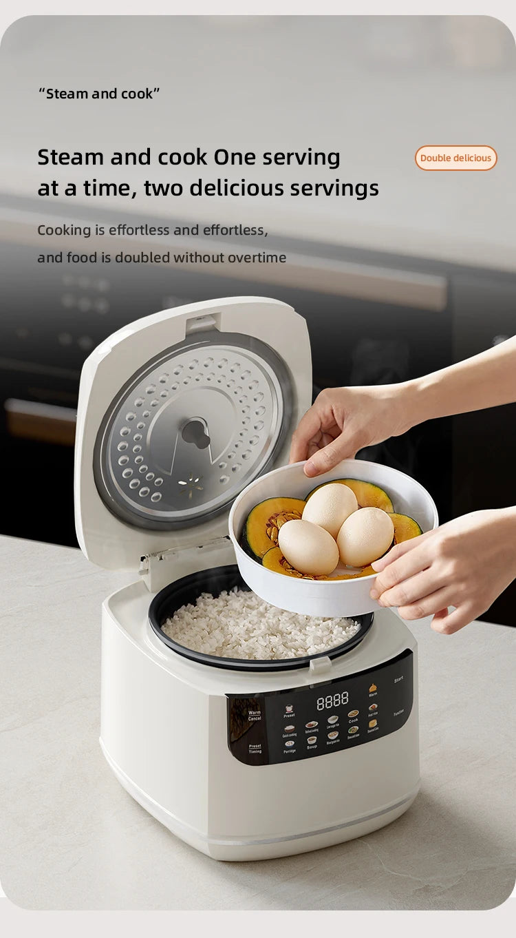 Electric Rice Cooker Smart Multifunction Rice Cooking Machine Non-stick Liner For Food Warmer 2L Automatic Household Rice Cooke