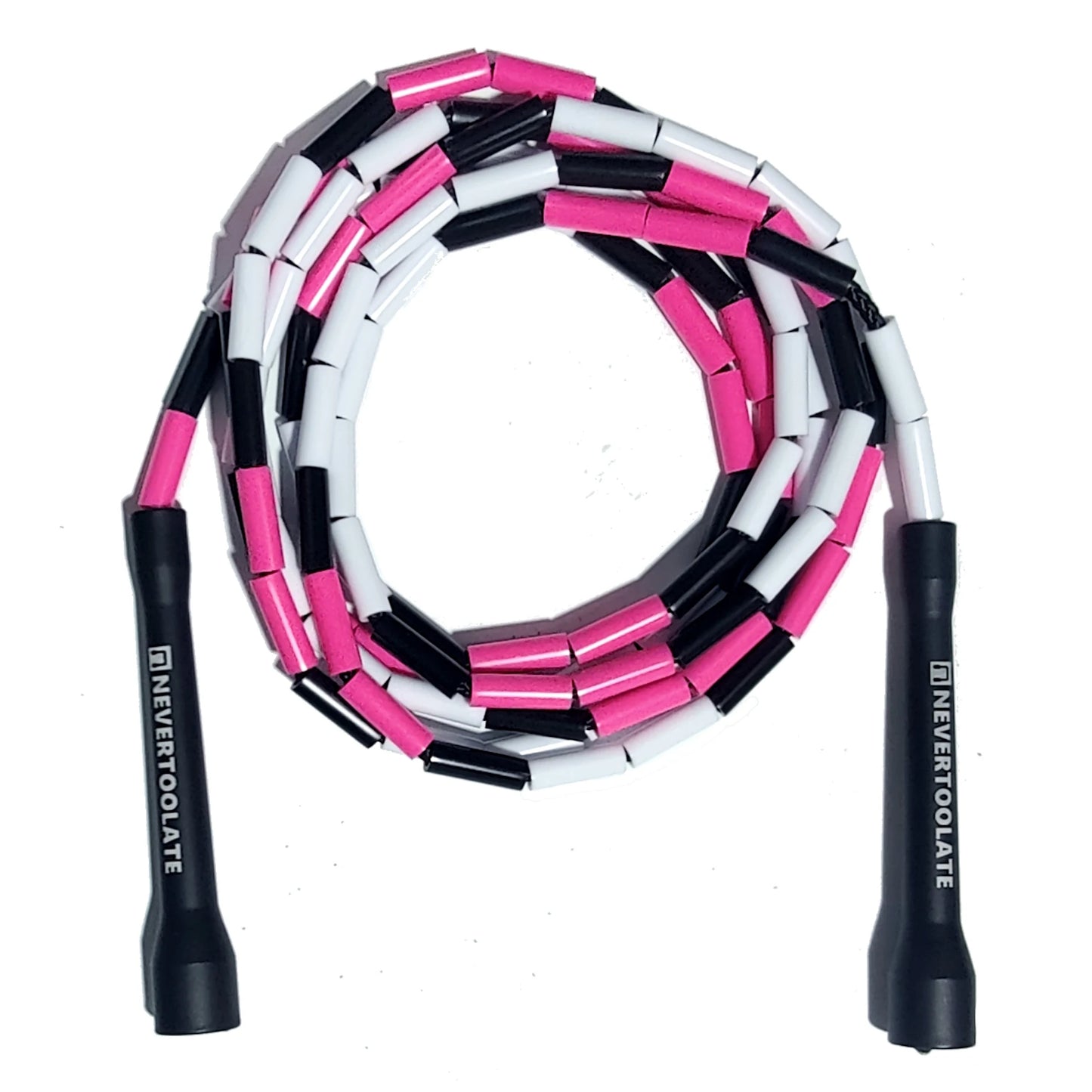 NEVERTOOLATE 4.5MM core 150 gram heavy beaded coach chris  2.9m hard bead beaded rope fitness freestyle skipping jump rope