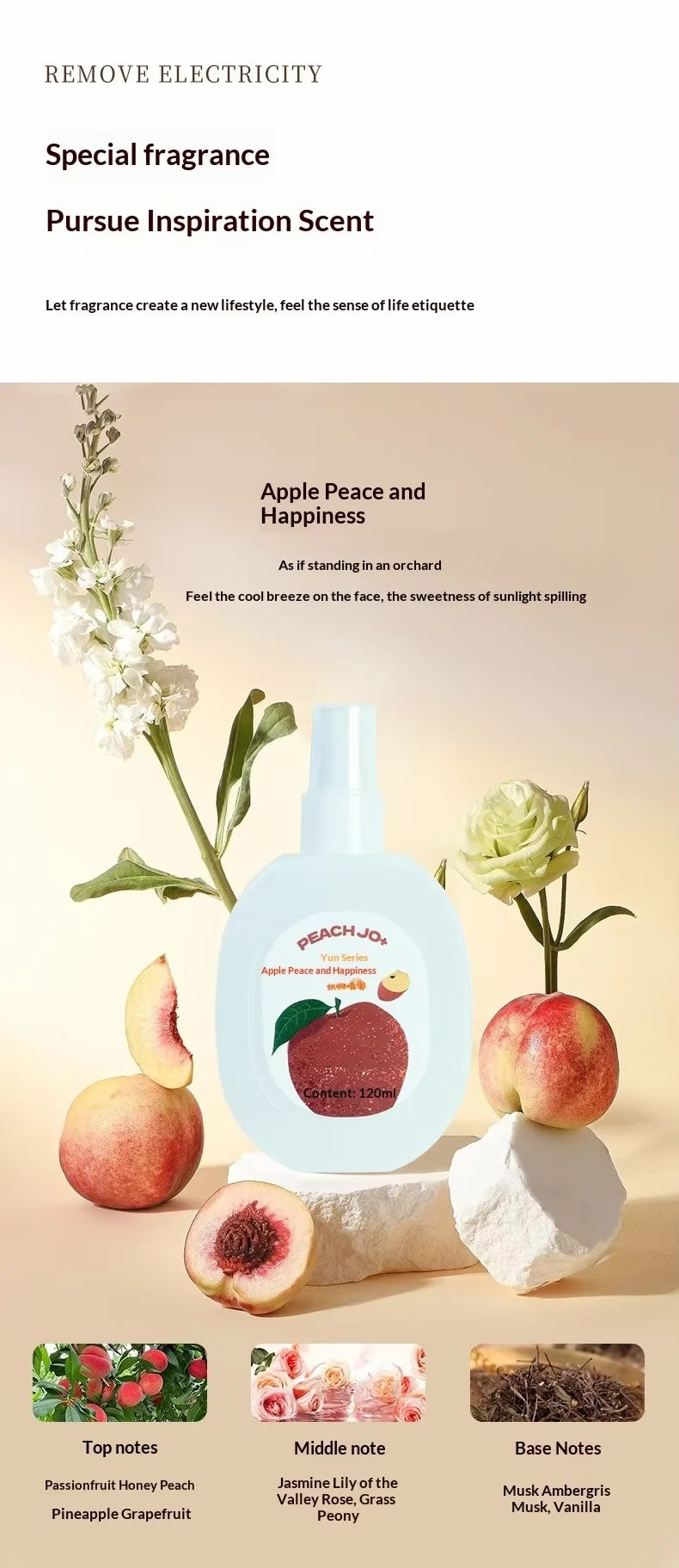 Young Girl Fruity Fragrance Women Perfume Light Long Lasting Sweet Scent of Grape Strawberry Orange 30ml Portable Fruity Perfume