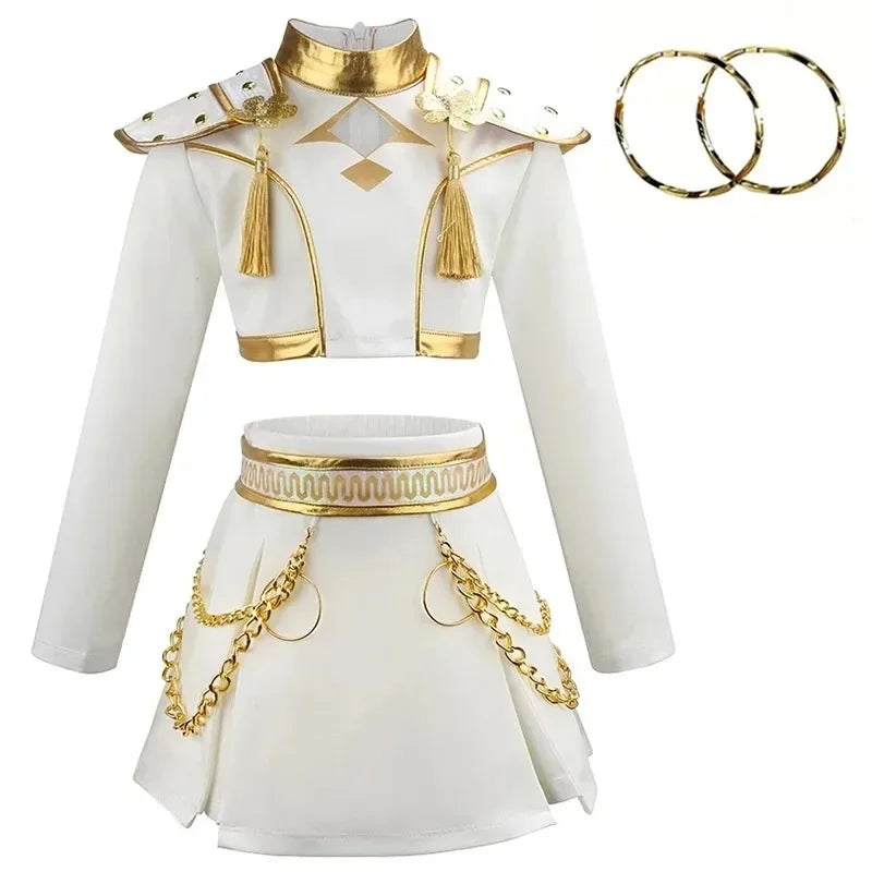 Halloween Girls Korean Fashion Cosplay Dance Costume Carnival Children's idol Roleplay theme Party Cool and stylish singing cost